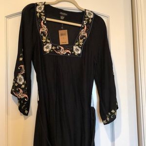 Lucky Brand silk boho dress NWT